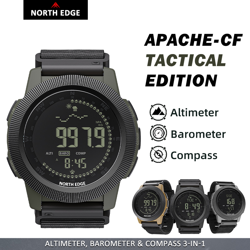 Altimeter Compass Watch - Relógio digital NORTH EDGE APACHE-CF para