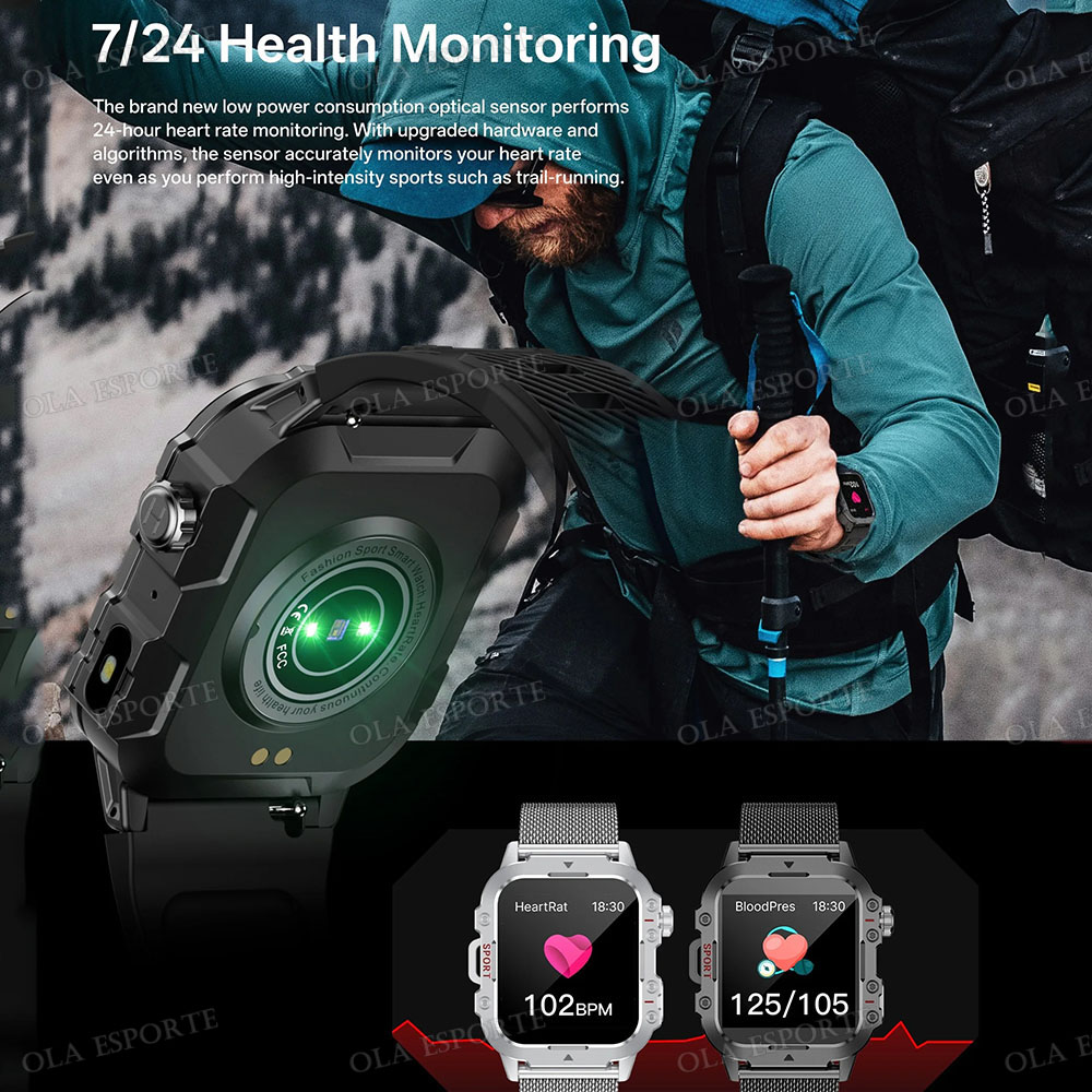 Novo Smartwatch Militar Robust - Smartwatch Watches For Women With Gps avaliação e preço
