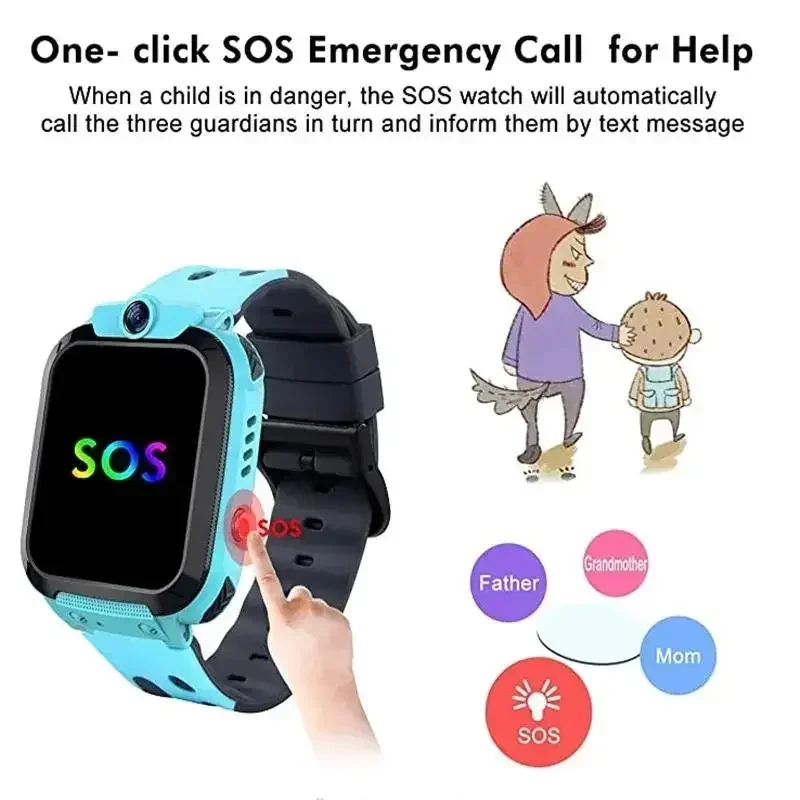 Relógio inteligente à prova d' - Smartwatch Watches For Kids With Gps avaliação e preço