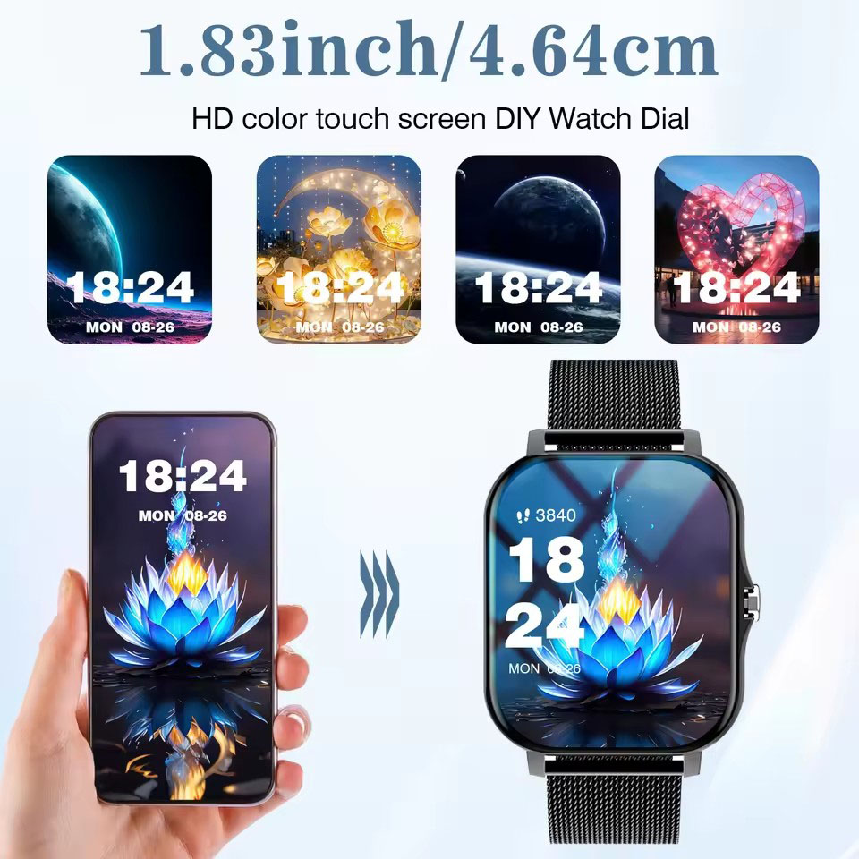 Relógio Inteligente com Chamad - Smartwatch Watches For Girls avaliação e preço