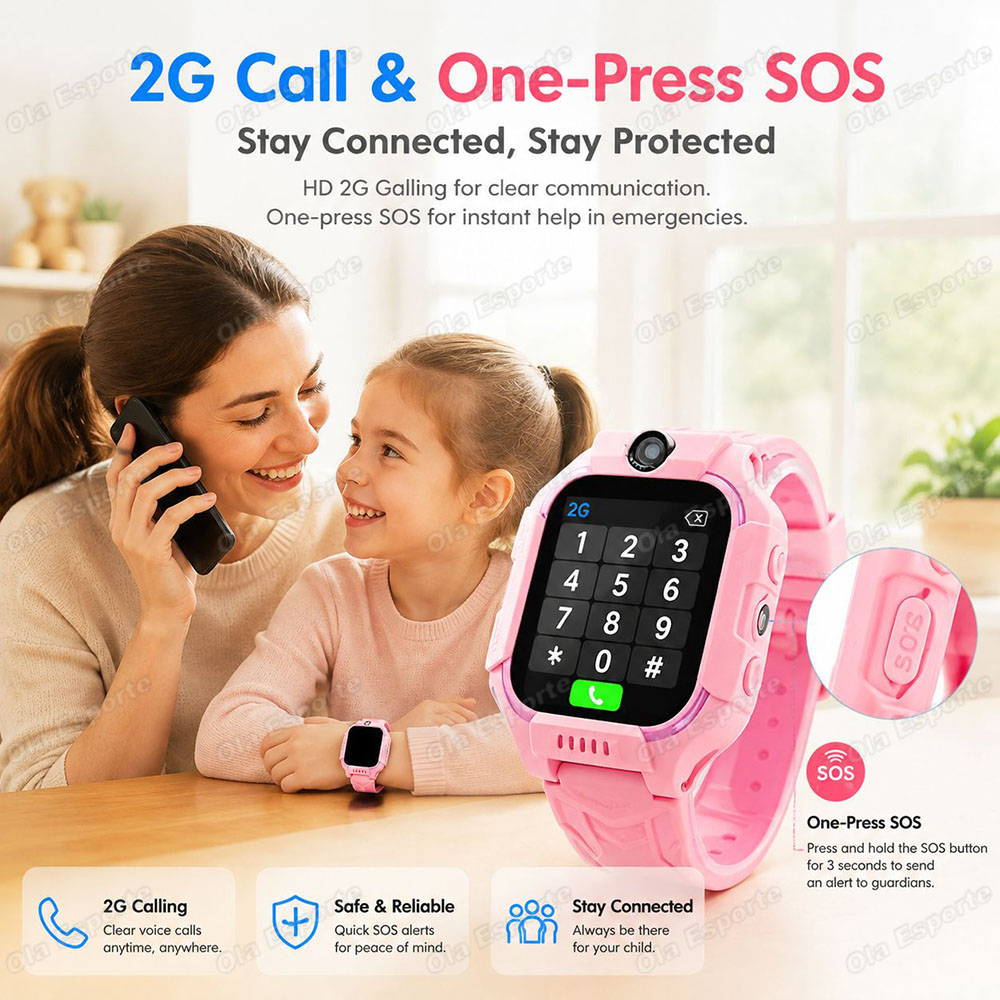 Novo Relógio Inteligente GPS 5 - Smartwatch Watches For Girls avaliação e preço