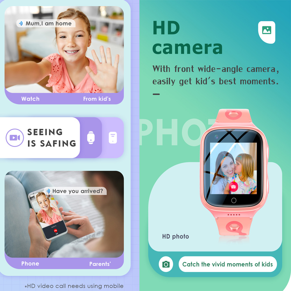 Relógio inteligente 4G para cr - Smartwatch Watches For Kids With Gps avaliação e preço