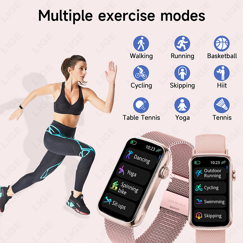 Lige 1.47 ''relógio inteligent - Watches Ladies Smartwatch avaliação e preço