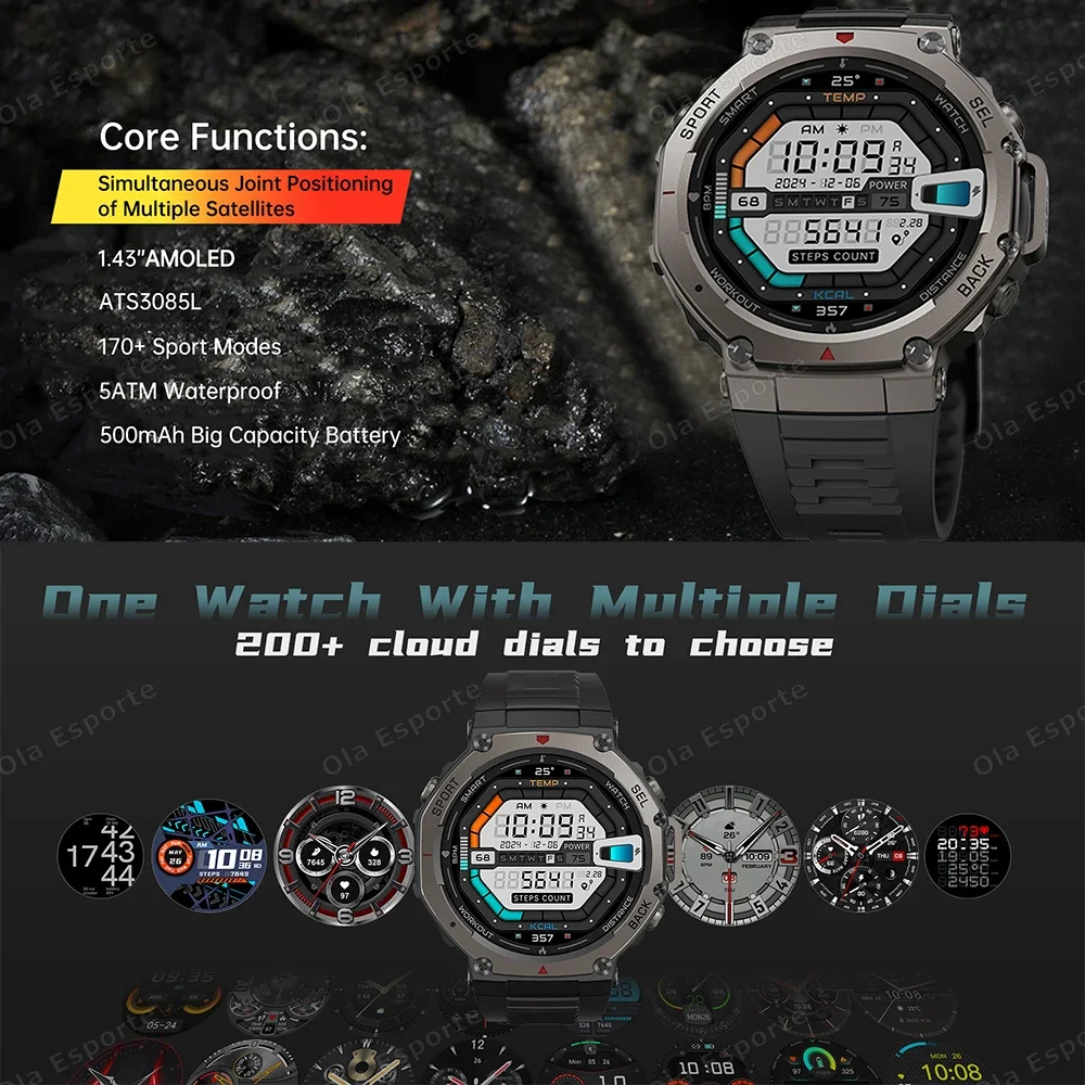 Novo relógio inteligente de me - Altimeter Compass Watch avaliação e preço