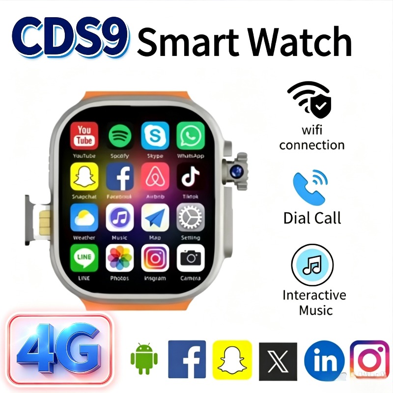 Smartwatch Android 4G CDS9 – C - Smartwatch Watches For Women With Gps avaliação e preço