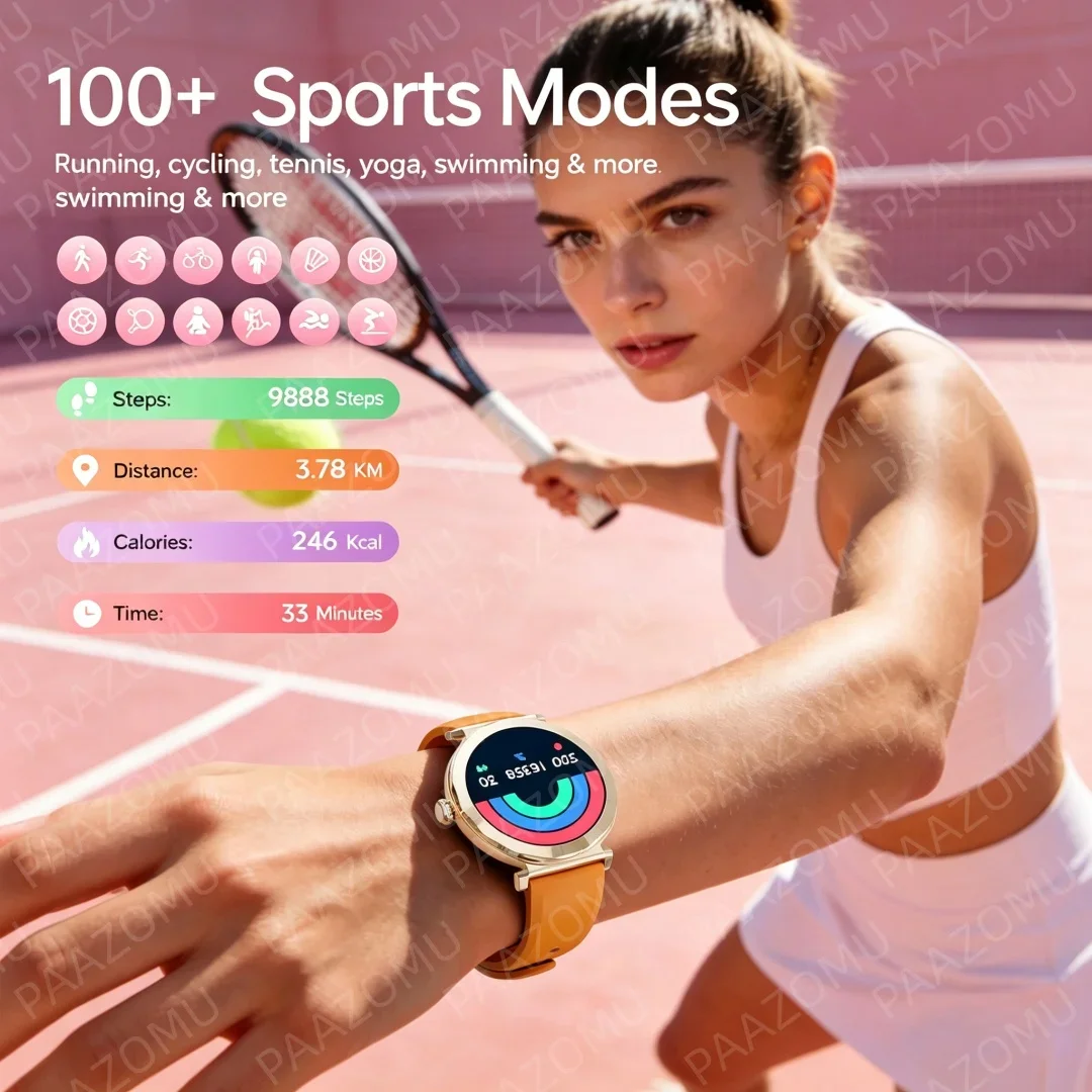 Smartwatch Feminino Rose Gold  - Watches Ladies Smartwatch avaliação e preço